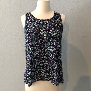 Express Floral Open Back Top
